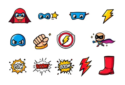 Super-heróis — Modelo 2