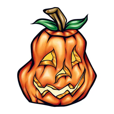 Abóbora de Halloween assustadora