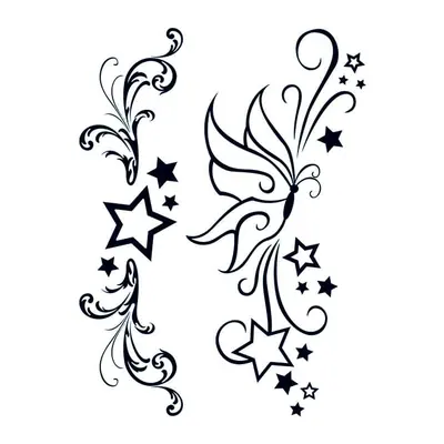 Arabescos com estrelas