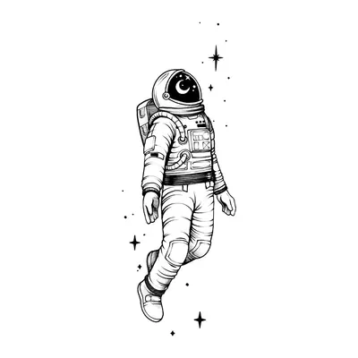 Astronauta flutuando — Modelo 2