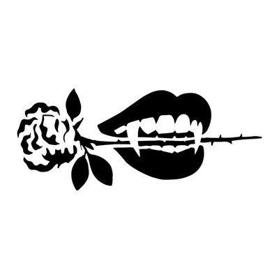 Boca com rosa