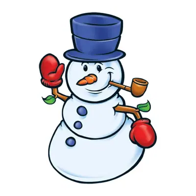 Boneco de neve com cachimbo