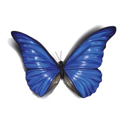Borboleta azul 3D — Modelo 2
