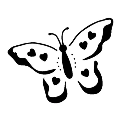 Borboleta com corações