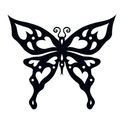 Borboleta tribal preta
