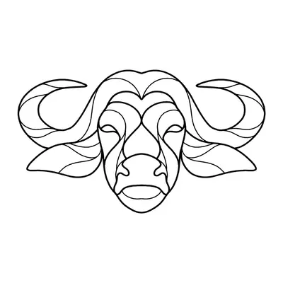 Búfalo geométrico