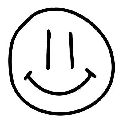 Carinha sorridente desenhada