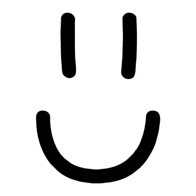 Carinha sorridente minimalista