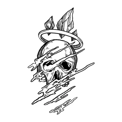 Caveira com auréola