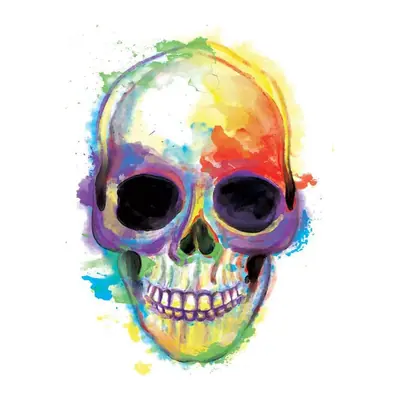 Caveira em aquarela