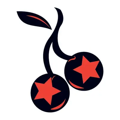 Cerejas pretas com estrelas