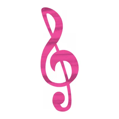 Clave de sol rosa