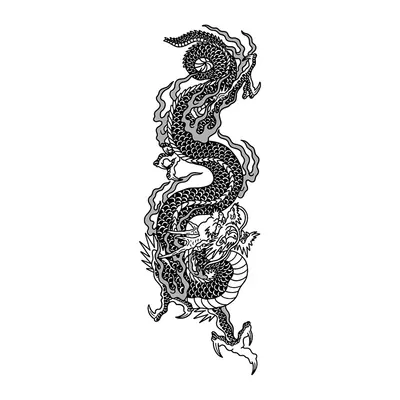 Dragão oriental vertical — Modelo 1