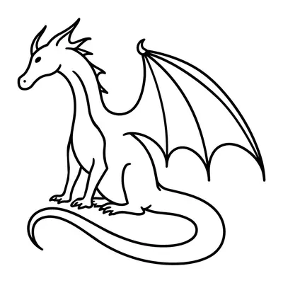 Dragão sentado