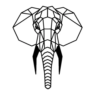 Elefante geométrico — Modelo 2