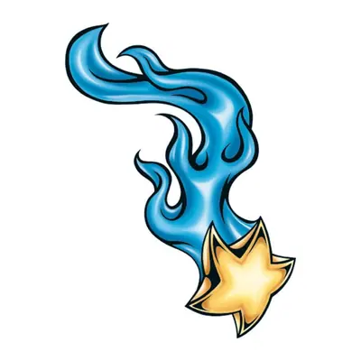 Estrela cadente azul