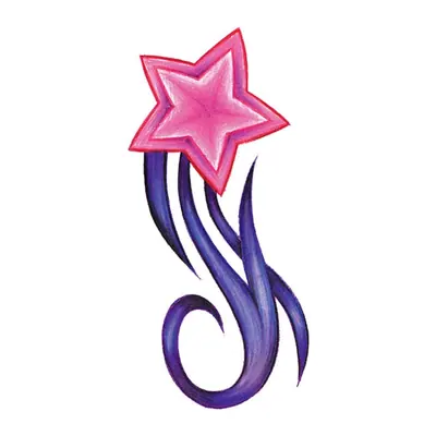 Estrela cadente rosa