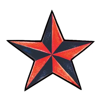Estrela náutica vermelha