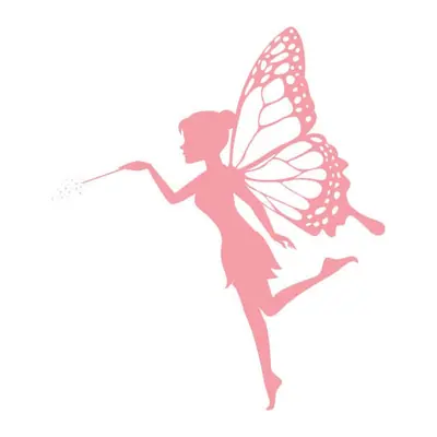 Fada de borboleta rosa