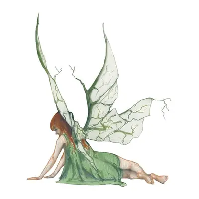 Fada verde sentada