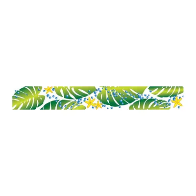 Faixa de folhas tropicais