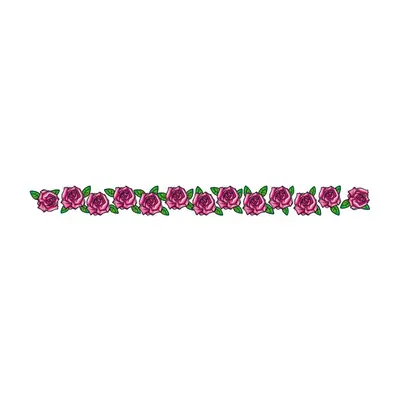 Faixa de rosas rosa
