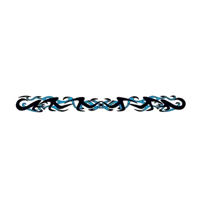 Faixa tribal azul — Modelo 1