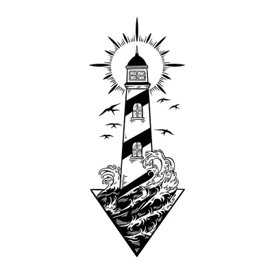 Farol com ondas