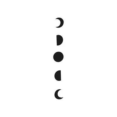Fases da lua vertical