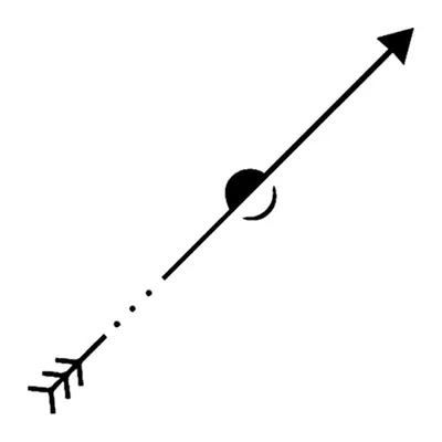 Flecha com círculo