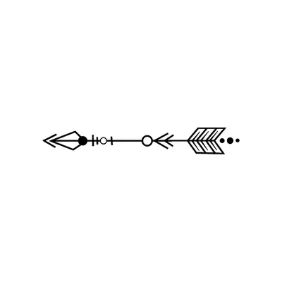 Flecha ornamentada horizontal