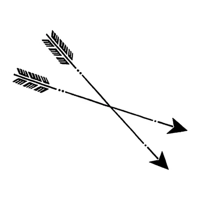 Flechas cruzadas — Modelo 1