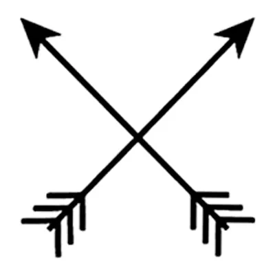 Flechas cruzadas — Modelo 2