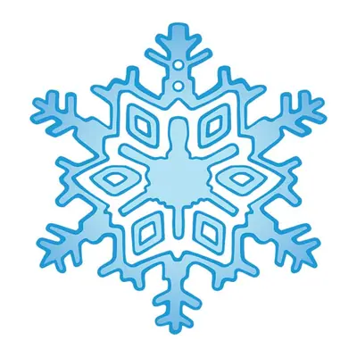 Floco de neve azul