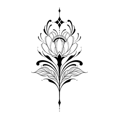 Flor ornamental delicada