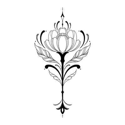 Flor ornamental vertical