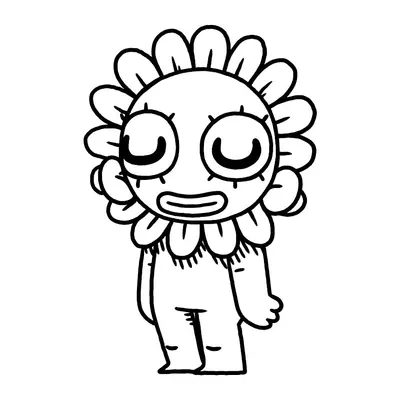 Flor sonolenta com corpo