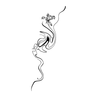 Fumaça fina com flor