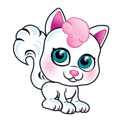 Gatinha branca fofa