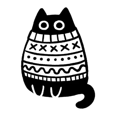 Gato com suéter