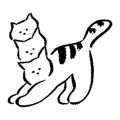 Gatos empilhados