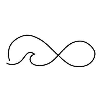 Infinito com onda