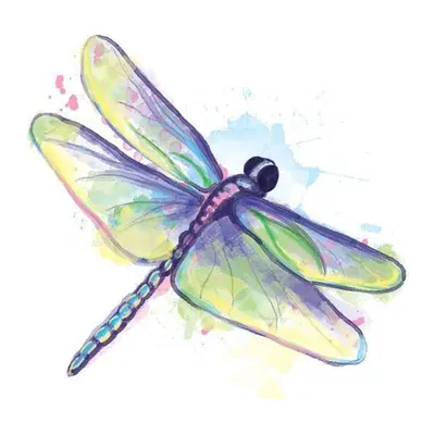 Libélula em aquarela