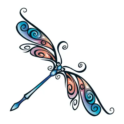 Libélula tribal