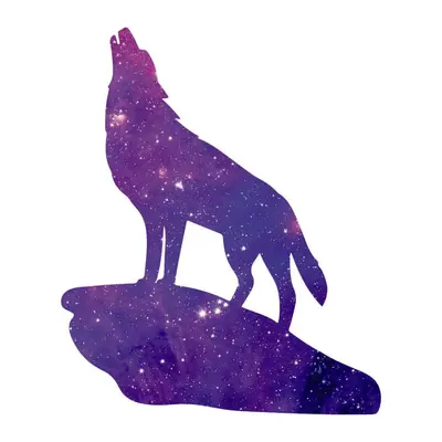 Lobo uivando galáxia