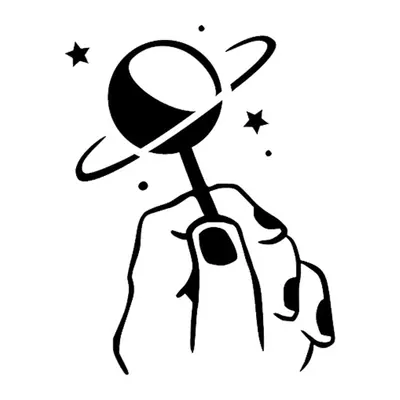 Mão segurando planeta