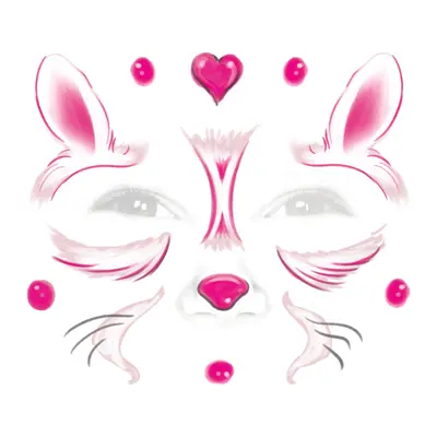 Maquiagem de coelhinho rosa