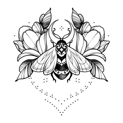 Mariposa com flores