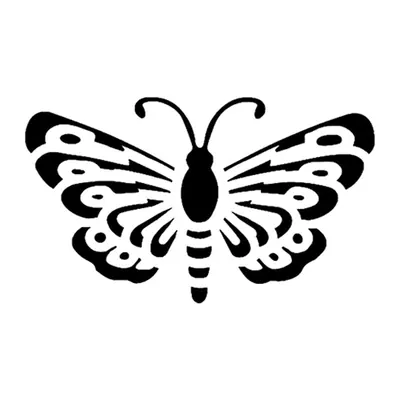 Mariposa em silhueta