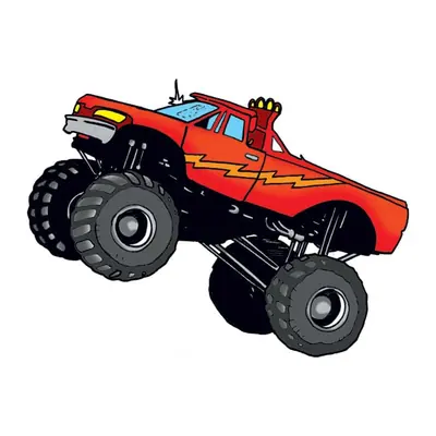 Monster truck vermelho